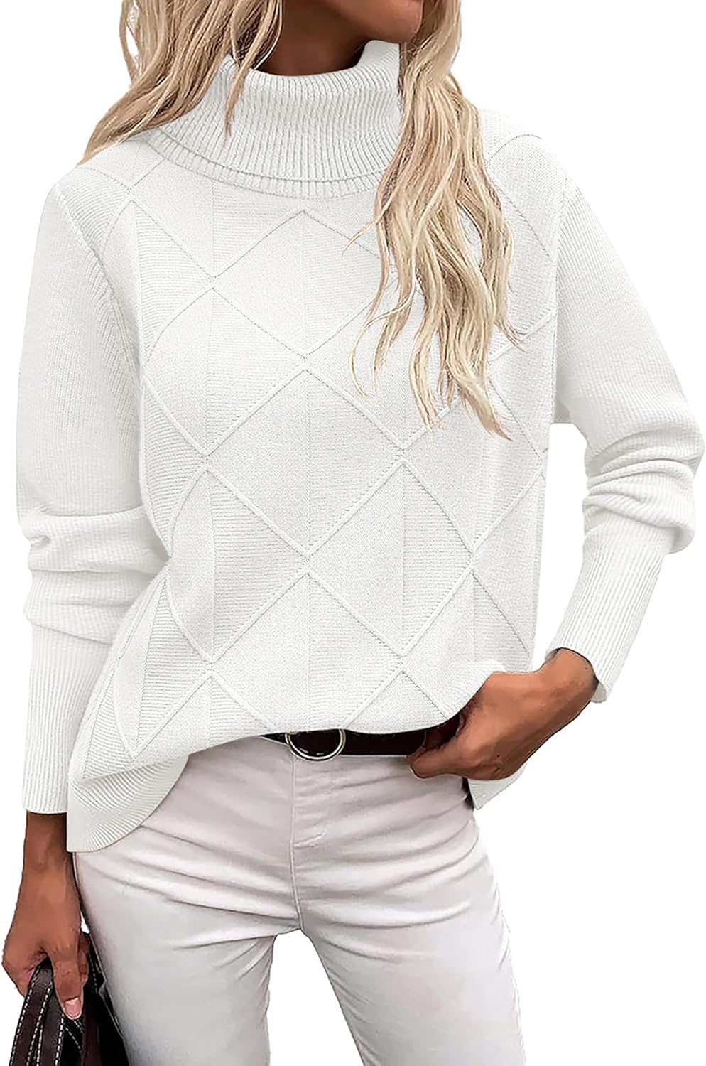 Trendy Turtleneck Sweater for Women: Cozy Fall Winter Style