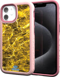 Mossy Oak Agua Yellowfin Dual-Layer Case for iPhone 13 Mini - Pink
