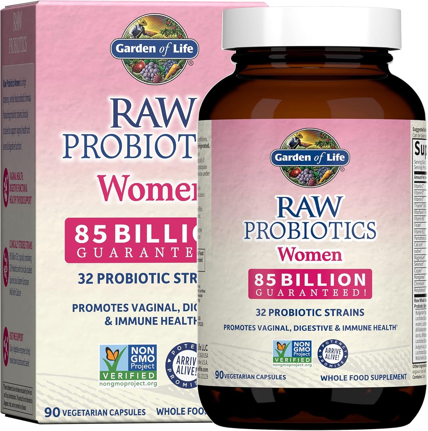 Garden of Life Raw Probiotics for Women - 85 Billion CFU Support