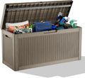 60 Gallon Waterproof Resin Deck Box - UV Resistant Outdoor Storage