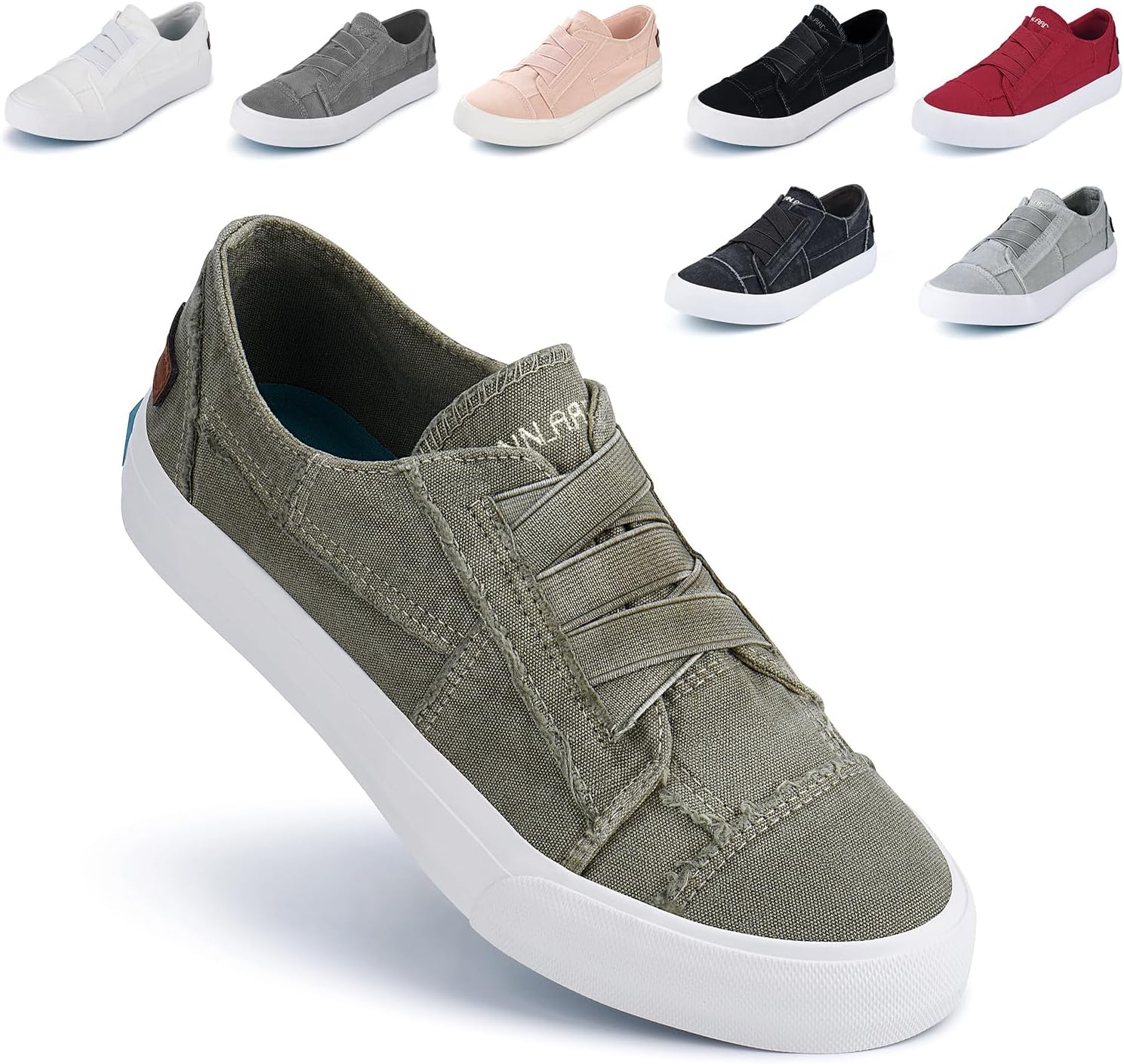 JENN ARDOR Women's Stylish Slip On Sneakers for Casual Comfort