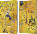 Harry Potter Hufflepuff Deathly Hallows Leather Wallet Case for iPad