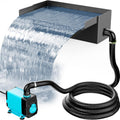 POPOSOAP Pond Waterfall Spillway with Pump Kit - Durable 304 Stainless