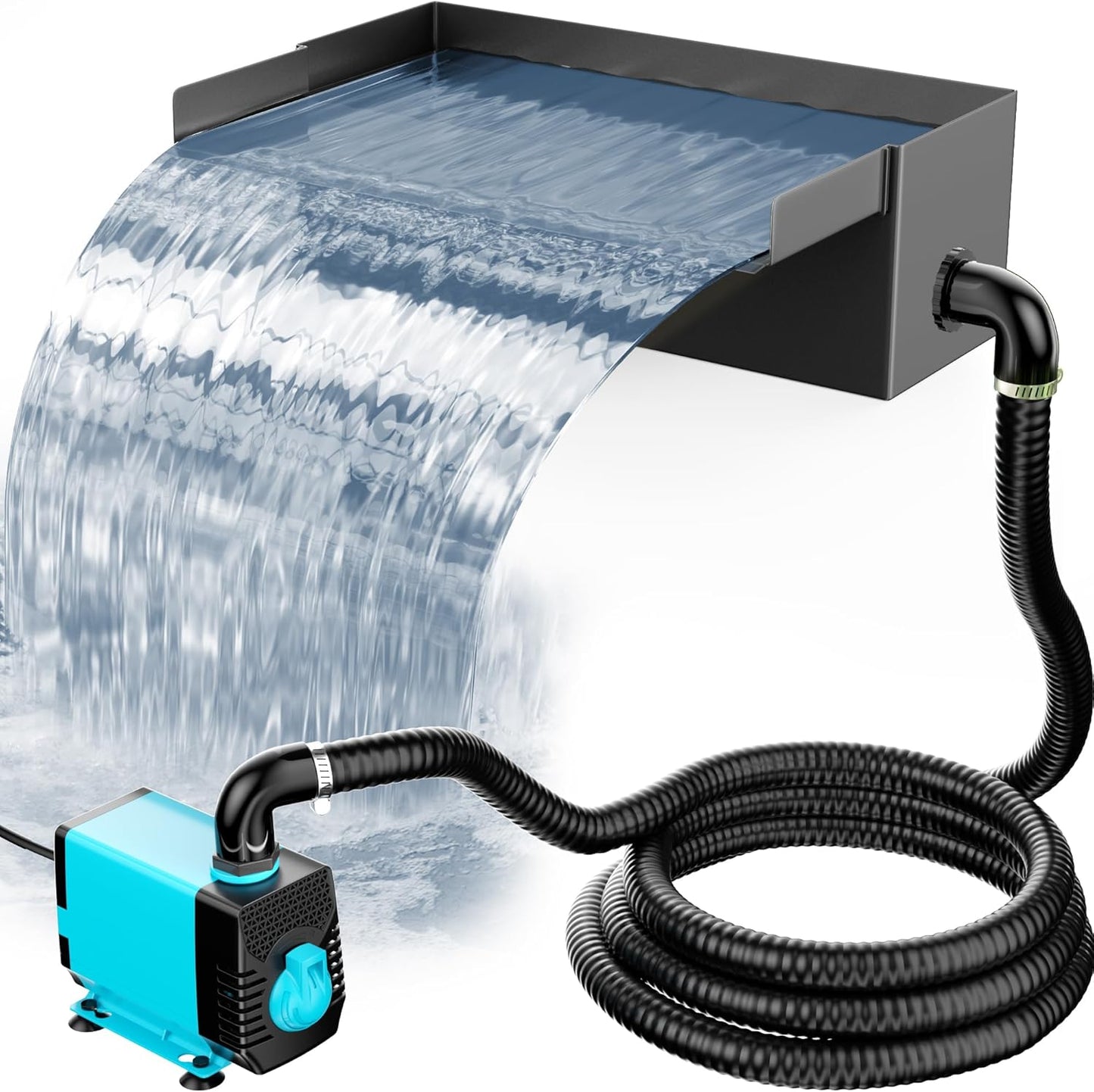 POPOSOAP Pond Waterfall Spillway Kit with 304 Stainless Steel