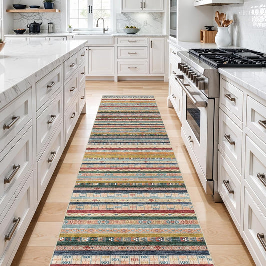 Runner Rug Non Slip Hallway: Modern Washable Kitchen Rug