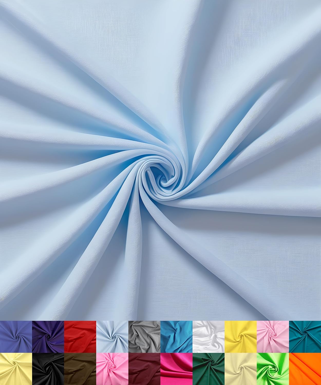 Barcelonetta Poly Cotton Fabric for Sewing - Lightweight Broadcloth