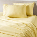 PeachSkinSheets Buttercream Yellow Split King Sheet Set - Cooling
