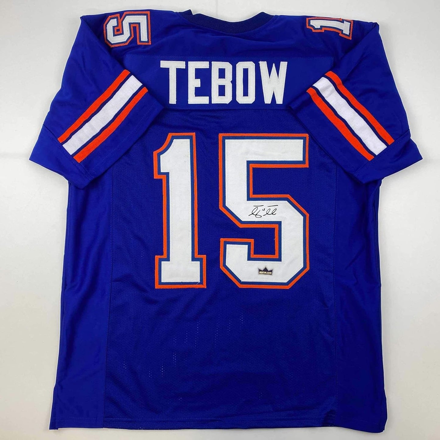 Facsimile Autographed Tim Tebow Florida Blue Jersey for Fans