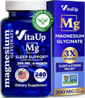 Magnesium Glycinate 200mg - High Absorption Sleep & Calm Support