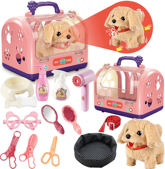 Interactive Electronic Dog Toy Set - Fun Pet Care for Kids