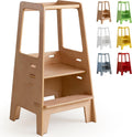 Toddler Standing Tower Wooden Toddler Stool for Kitchen Adjustable