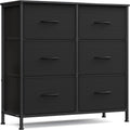 Dresser for Bedroom and TV Stand - Compact 6-Drawer Storage