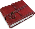 Wanderings Red Leather Watercolor Journal - Perfect for Artists