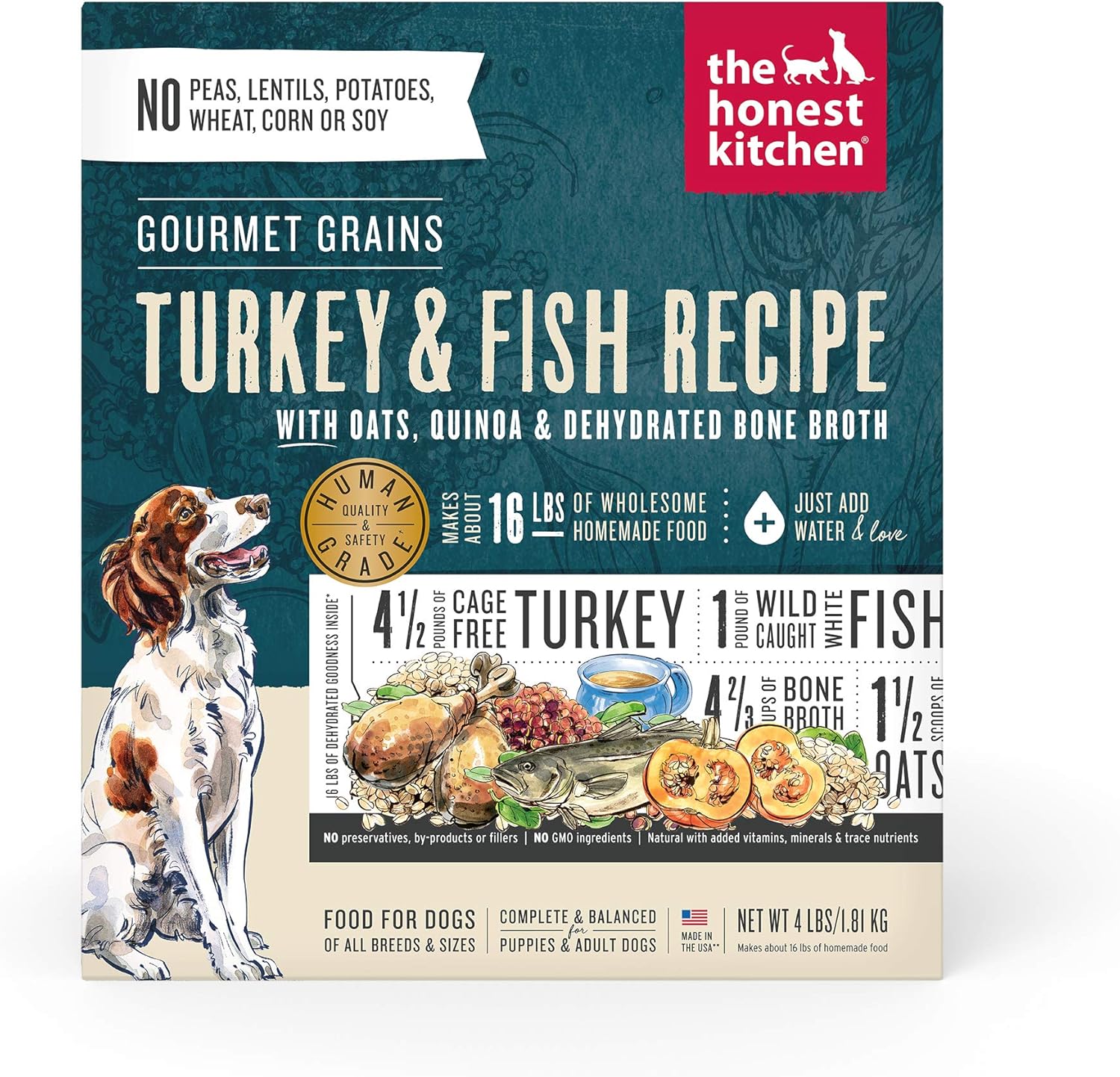 Dehydrated Gourmet Grains Turkey & White Fish Dog Food Review