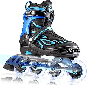 2PM SPORTS Vinal Girls Adjustable Flashing Inline Skates Review