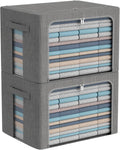 Extra Large Clothes Storage Bins Linen Fabric 100L - Foldable