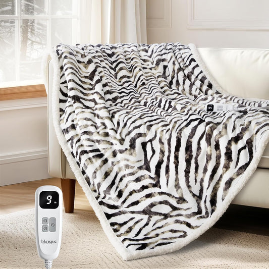 Heated Blanket Throw Electric Blanket with Fast Heating Comfort