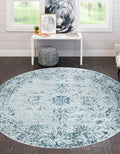 Unique Loom Sofia Collection Area Rug - Casino 4 ft 1 in Round Light
