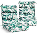 EAGLE PEAK Tufted High Back Patio Chair Cushions Set of 2 - Tropic