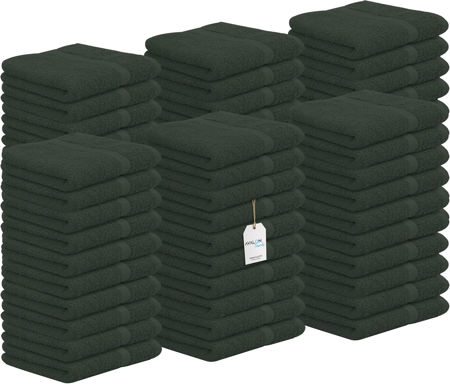 Avalon Towels Cotton Washcloths Pack of 60 for Every Need