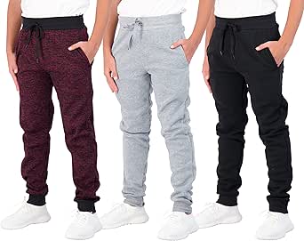 Boys Youth Active Athletic Soft Fleece Jogger Sweatpants Review