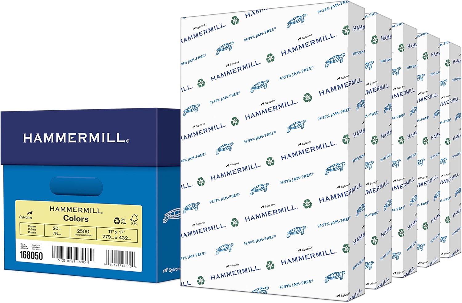 Hammermill Colored Paper 20 lb Cream 11 x 17 for All Printing Needs