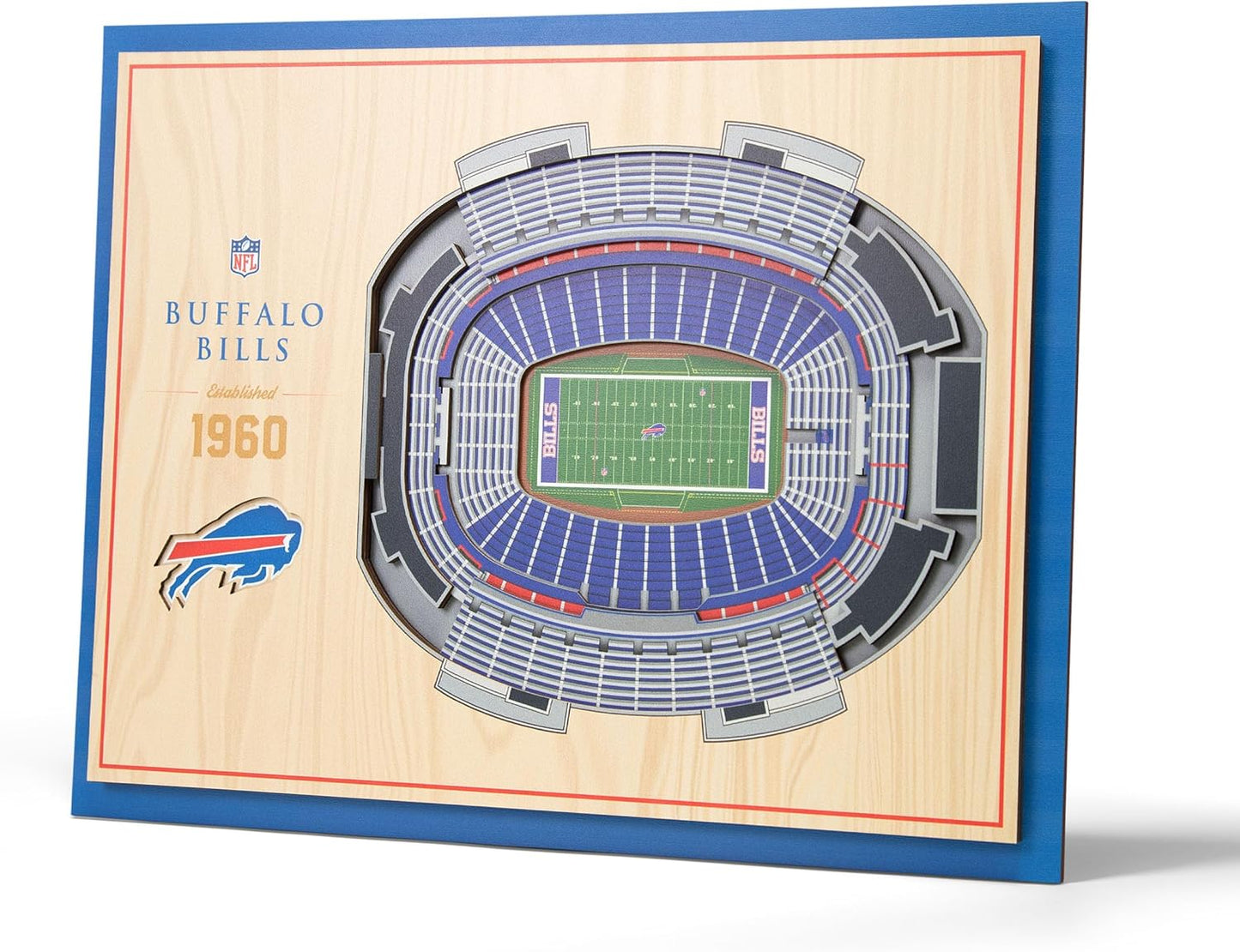 YouTheFan NFL 5-Layer StadiumView Wall Art for Sports Fans