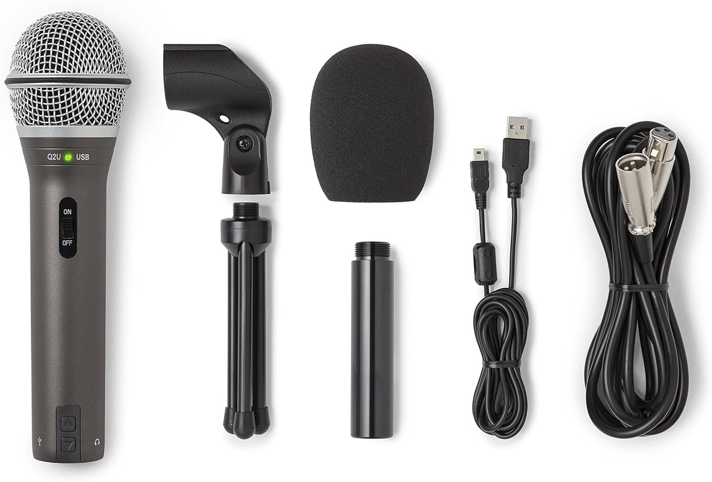 SAMSON Q2U Dynamic USB/XLR Microphone for Versatile Recording