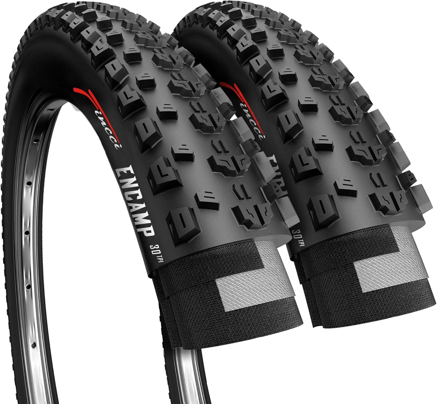 Fincci 26x2.25 Bike Tire - Durable Mountain Bike Tires for Trails