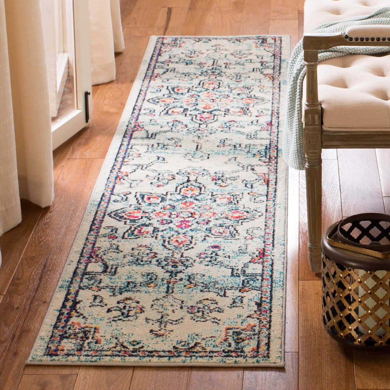 SAFAVIEH Madison Collection Runner Rug - Boho Chic Design