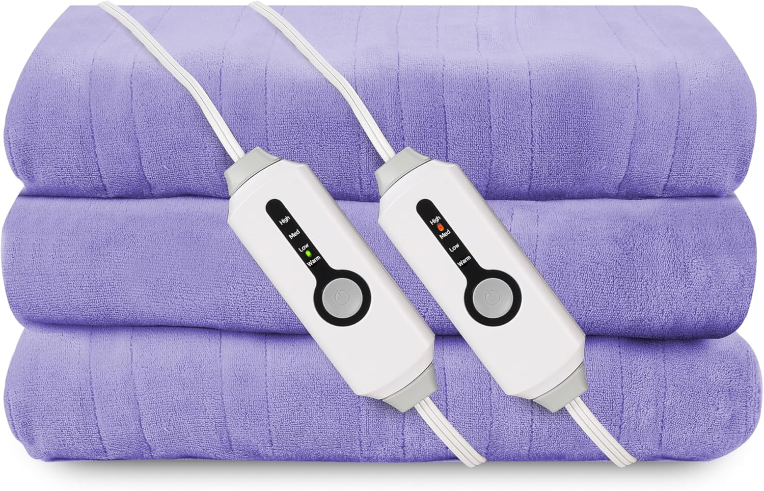 Electric Heated Blanket King Size 90x100 Soft Coral Fleece