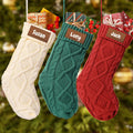 Personalized Christmas Stockings with Names - 18 in Large Custom Set
