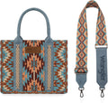 Wrangler Aztec Tote Bag for Women Boho Shoulder Satchel - Stylish