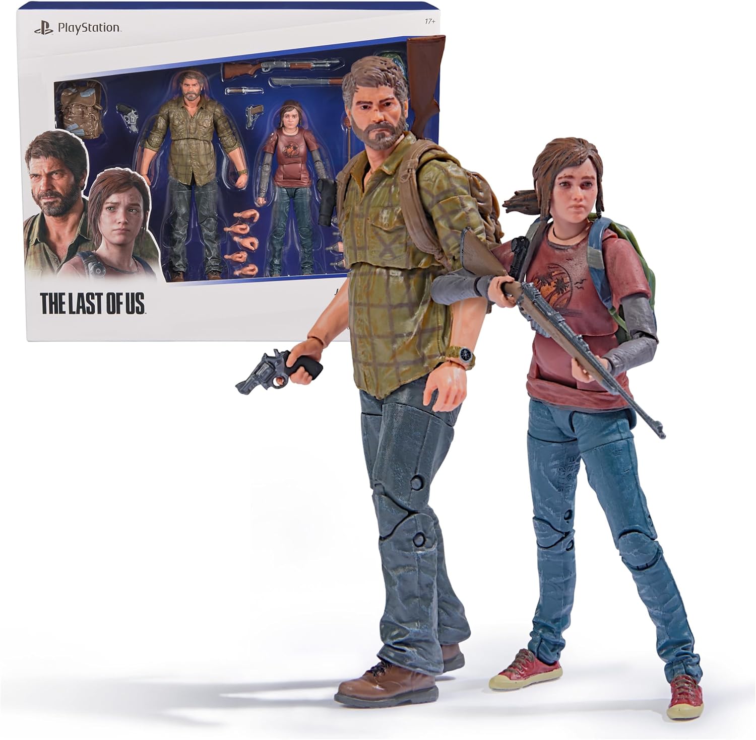 PlayStation The Last of Us 2-Pack Joel & Ellie Action Figures