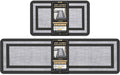 Mattitude set of 2 kitchen rugs for anti-fatigue and comfort