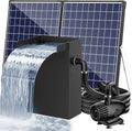 POPOSOAP 55W Solar Pond Waterfall Box with Fountain Pump - Durable