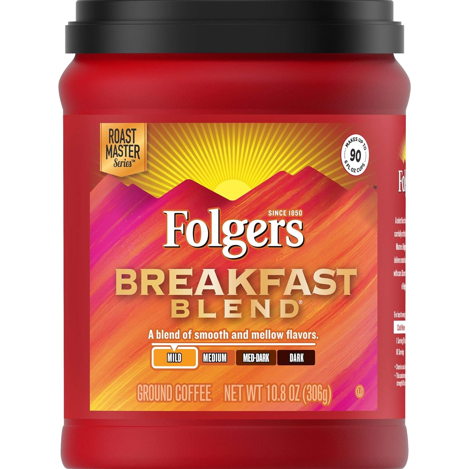 Folgers Breakfast Blend: Mild Roast Energizes