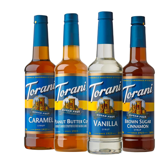 Torani Syrup Variety Pack: Sugar Free Coffee Favorites Delight