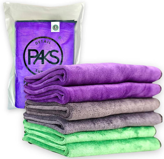 6-Pack Microfiber Cloths - Car Wash Essential