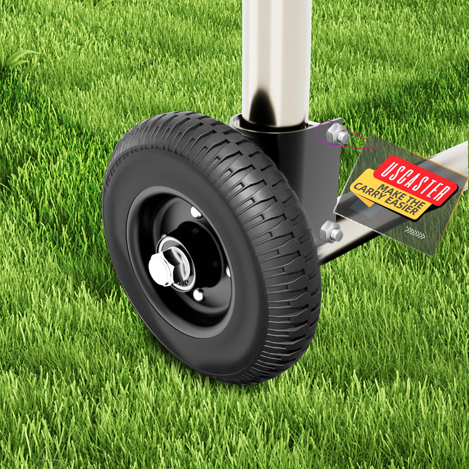 6 Inch Heavy Duty Gate Wheel Caster for Round Tube Gates