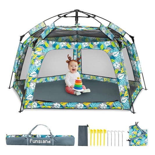 Funsland Pop-up Baby Playpen - Portable Beach Tent