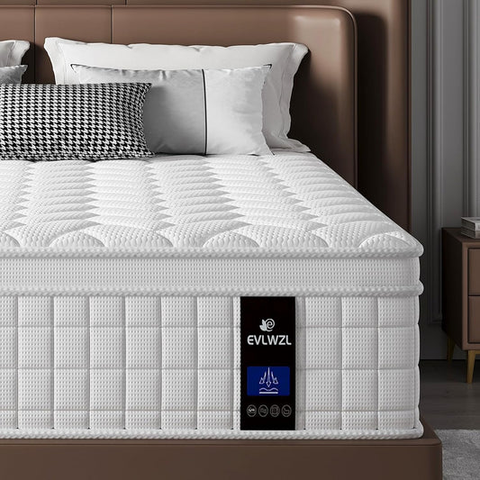Twin Mattress with Memory Foam Hybrid for Comfortable Sleep