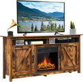 Tangkula 65 Fireplace TV Stand w/ 1500W Heater