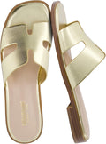 CUSHIONAIRE Voyage Cutout Strap Slides for Women (Style ZPNF)
