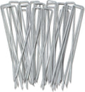 50 Heavy-Duty Galvanized Tent Stakes by TreeLen