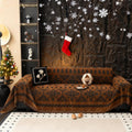Boho Couch Cover for Sectional Sofa 71x118 in - Soft Chenille
