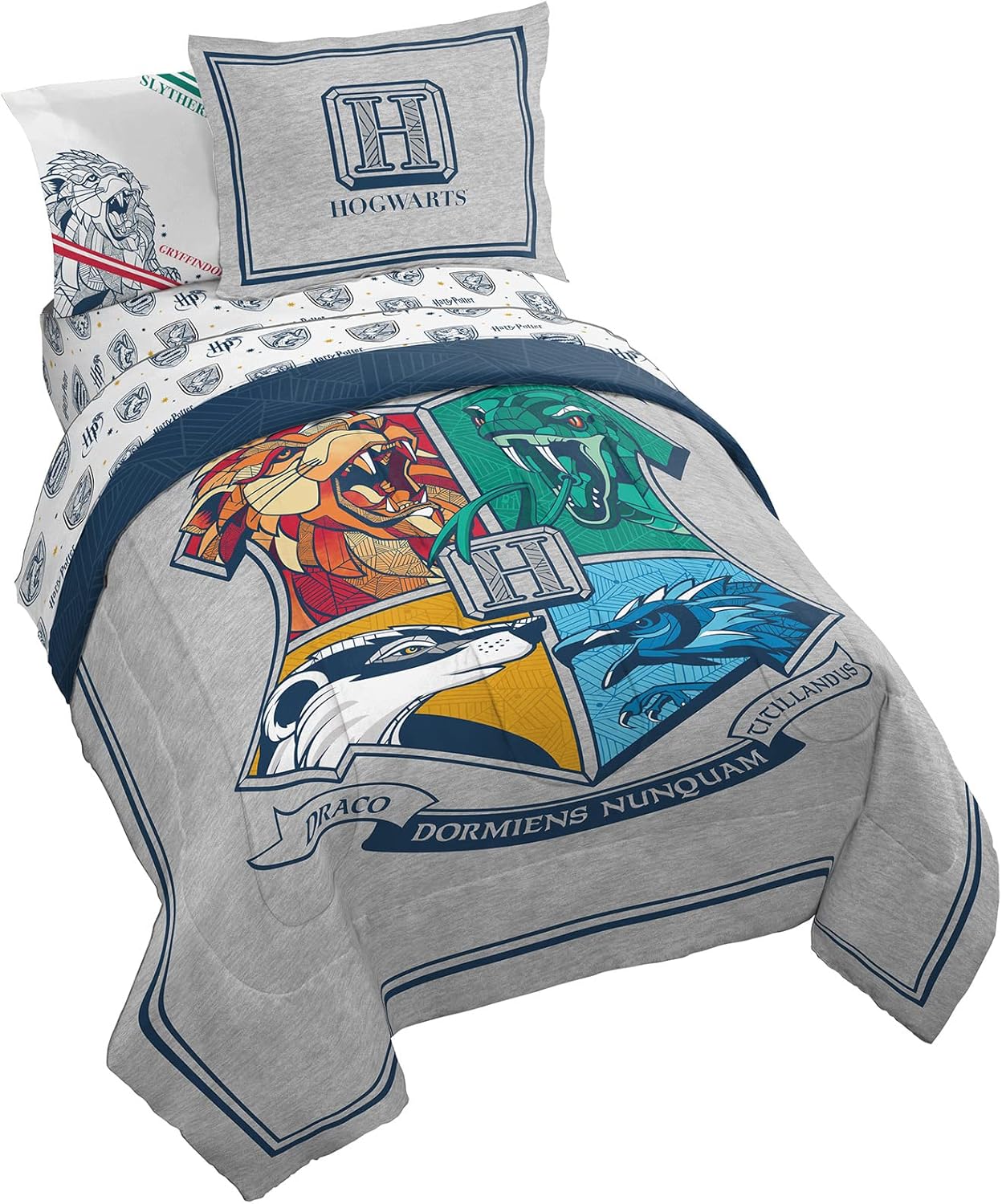 Harry Potter Twin Size Bed Set with Comforter & Sheet Set
