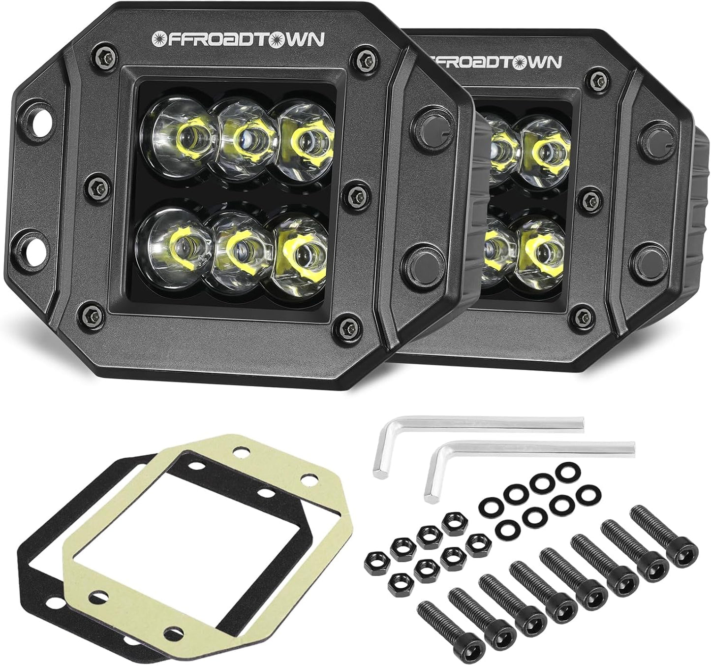 Flush Mount LED Pods for Trucks and Off Road Vehicles