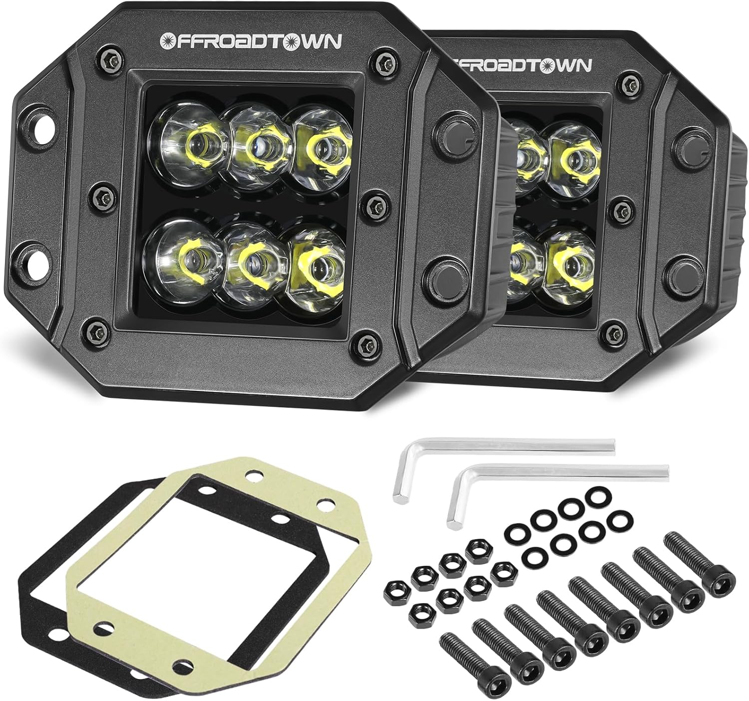Flush Mount LED Pods for Trucks and Off Road Vehicles