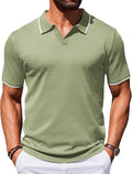 COOFANDY Men's Short Sleeve Polo T-Shirts for Golf Enthusiasts